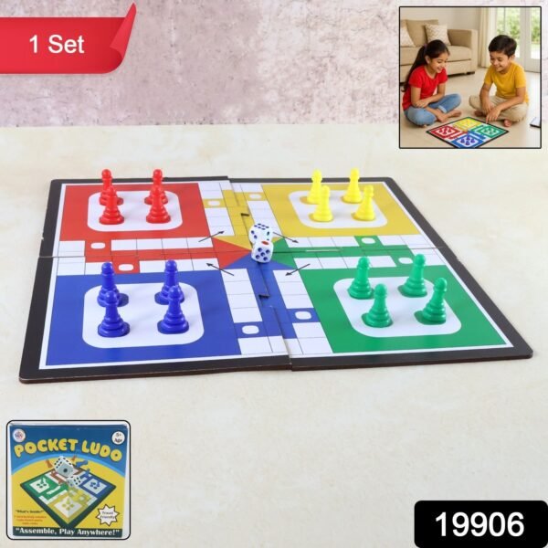 970cd33c-d720-4190-8c52-7fe237369bbe.jpg Pocket Ludo Travel Board Game - (1 Set)