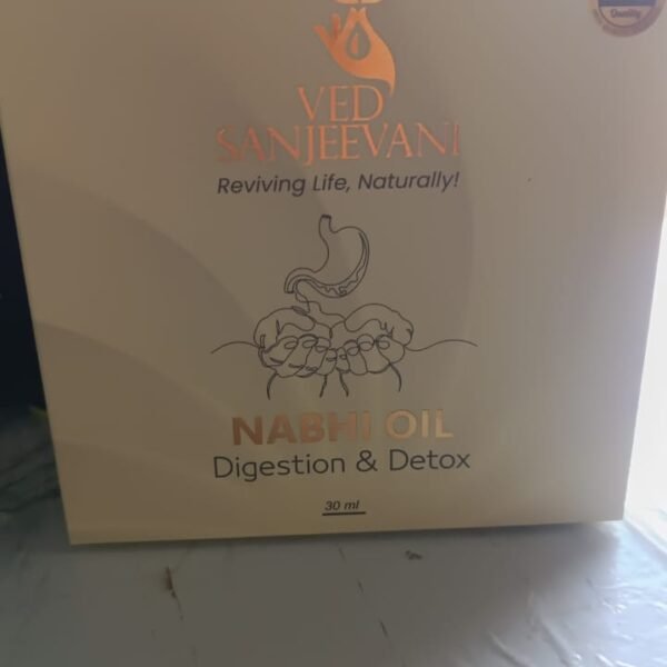 Ved Sanjeevani 30ML Ayurvedic Nabhi Oil for Digestion & Detox (30ML / 1 Pc)