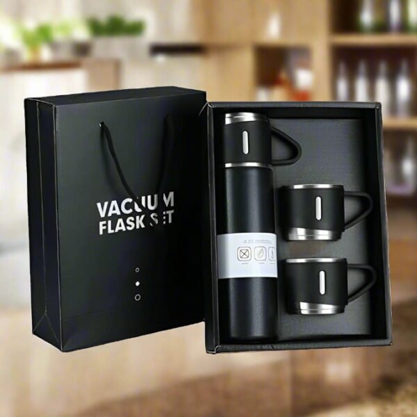 9723dd4f-89c4-492c-9a48-4043318811f8_3d5bd927-f148-494b-81fa-b18dfee62e19.jpg Stainless Steel Vacuum Flask Set with 3 Steel Cups Combo (500ml)