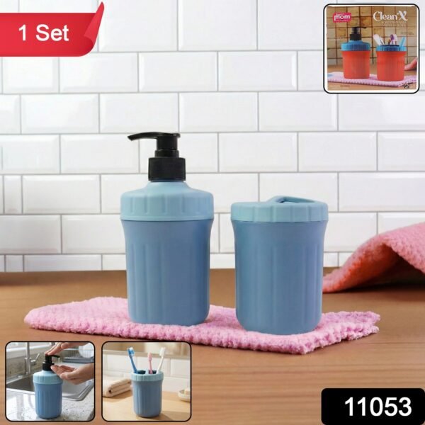 97a8fad8-c16c-49df-a2df-c4be3a451b53.jpg Multipurpose Soap Dispenser with Utility Holder (1 Set)