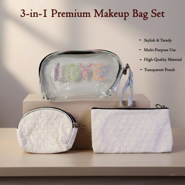 9854_3in1_premium_makeup_bag.jpg 3-in-1 Premium Makeup Bag Set