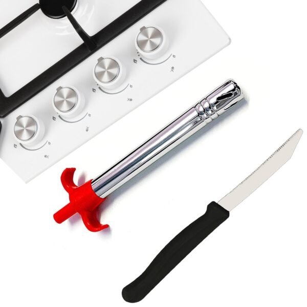 985aa880-f1f7-4a28-a41c-61b3e98cb48d.jpg Stainless Steel Electronic Gas Lighter and Knife (2 in 1)