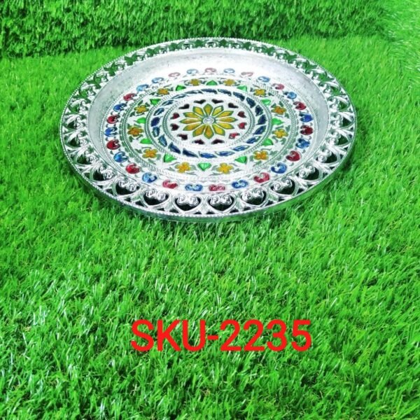 Silver Plated Pooja Thali