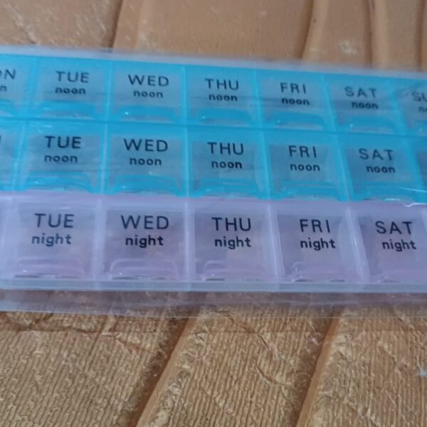 Weekly Pill Organizer Box with 21 Compartments (1 Pc)