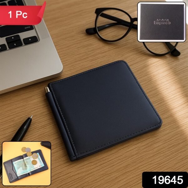 9919645-397Pc-DD_19763-1-Av-Sv.jpg Premium Slim Bi-Fold Wallet for Men with Gift Box Packing