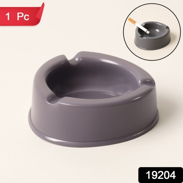 Oblivion Durable Plastic Ashtray Wide Bowl and Triple Cigarette Holder Slots (1 pc)