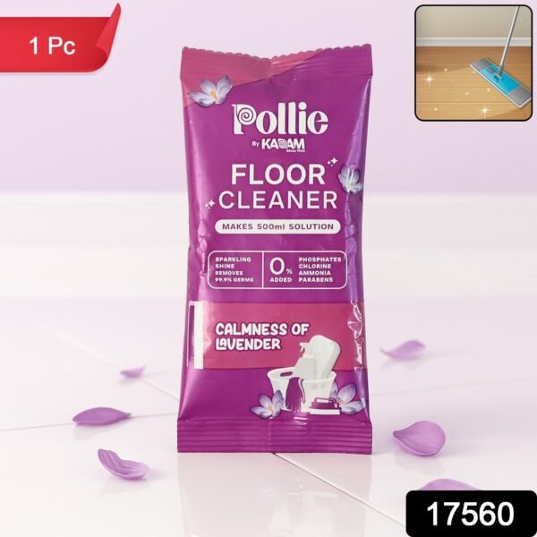 999Floorcleaner.jpg Pollic Kadam Concentrated Floor Cleaner Sachet – Lavender Fragrance (50 Gm)