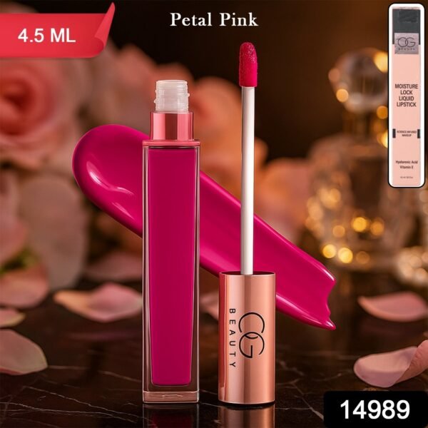 OG Beauty Petal Pink Moisture Lock Liquid Lipstick (4.5 ML / 1 Pc)