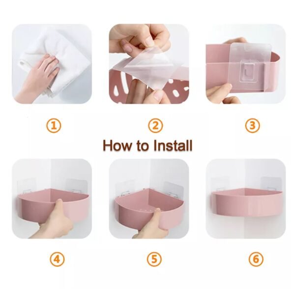 9_da8d2697-3272-4c1e-9702-60826ea89d82.jpg Corner Shelf Bathroom Kitchen Rack Self Adhesive Wall Mount Storage Basket