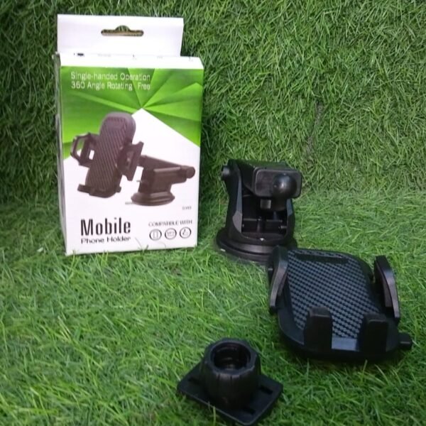 Car Dashboard Mobile Phone Holder – 3-in-1 Adjustable Smartphone Mount