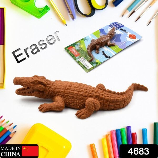 CROCODILE SHAPED ERASERS ANIMAL ERASERS FOR KIDS