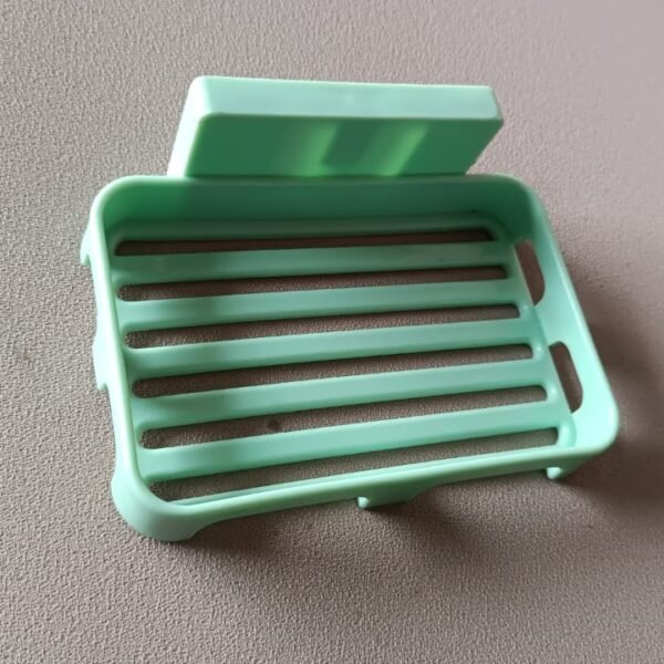 Multipurpose Wall-Mount Soap Dish with Self-Draining Slotted Base (1 Pc)