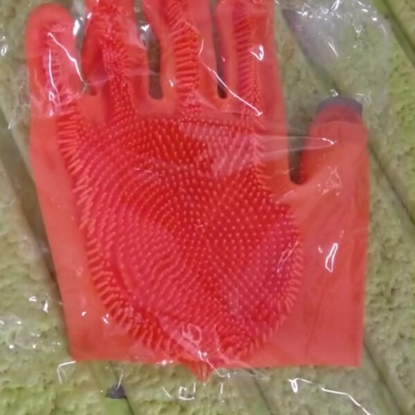 Gloves Magic Silicone Dish Washing Gloves (1 Pair)