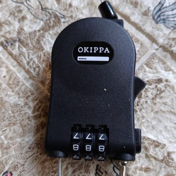 Multifunctional Cable Lock with Number Code Retractable Wire Lock Shell Combination