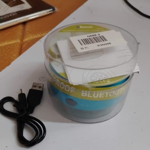 Mini Waterproof Hands-Free Bluetooth Speaker with MIC Suction Cup (1 Pc)