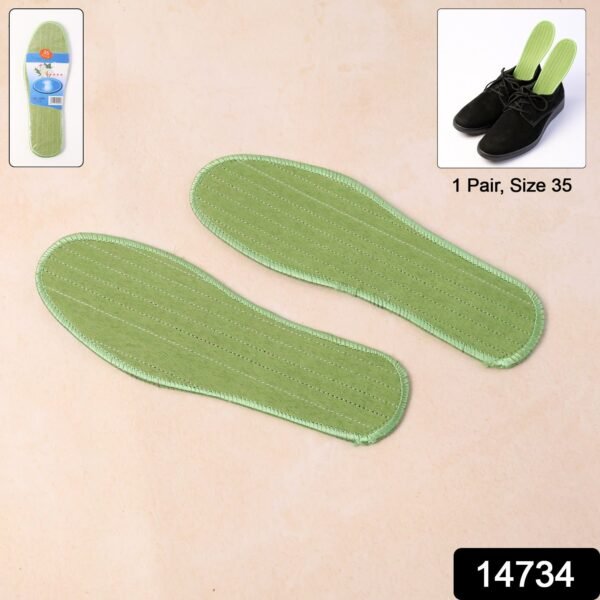 Premium Comfort Shoe Insoles for Daily Foot Support Size 35 (1 Pair / Mix Design)