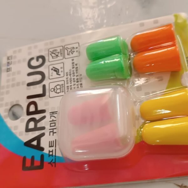 Soft Foam Noise-Cancelling Earplugs 4 pairs