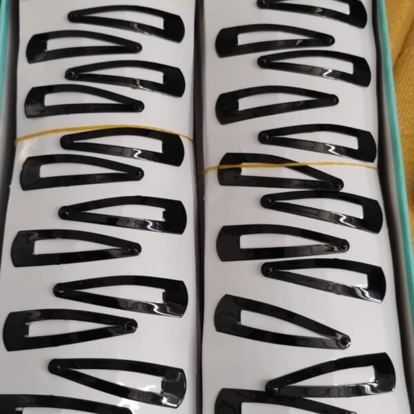 Metal Tik Tak Hair Clips (12 Pcs Set), Hair accessories