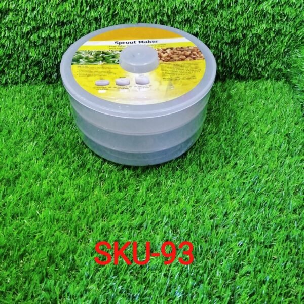 Plastic 3 Compartment Sprout Maker, White