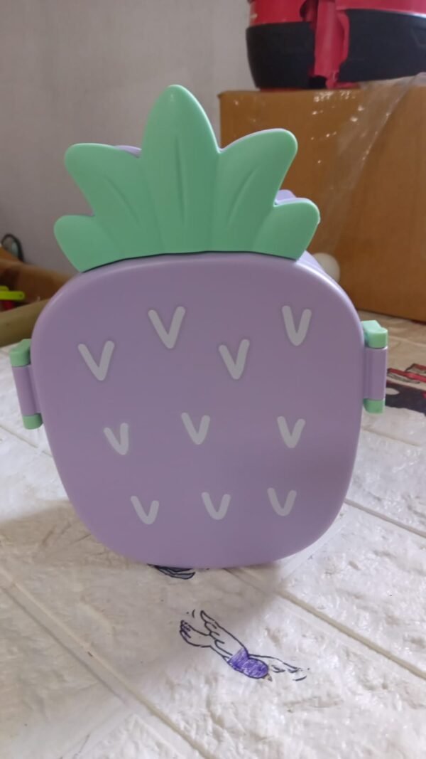 Pineapple Shaped Lunch Box with Compartments for Kids School Meals