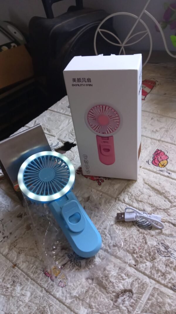 9fea902d-9907-4263-8fa5-dfaec6383eb0.jpg Clip Fan With Light, home, kitchen, Office Portable Fan, Rechargeable Fan