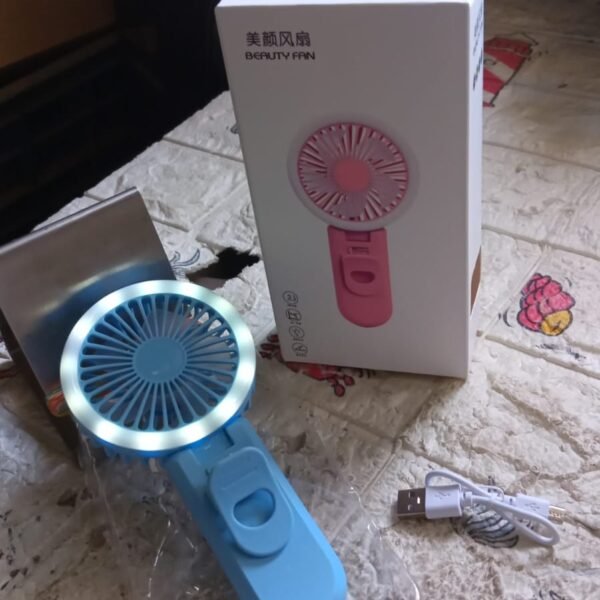 9fea902d-9907-4263-8fa5-dfaec6383eb0.jpg Clip Fan With Light, home, kitchen, Office Portable Fan, Rechargeable Fan
