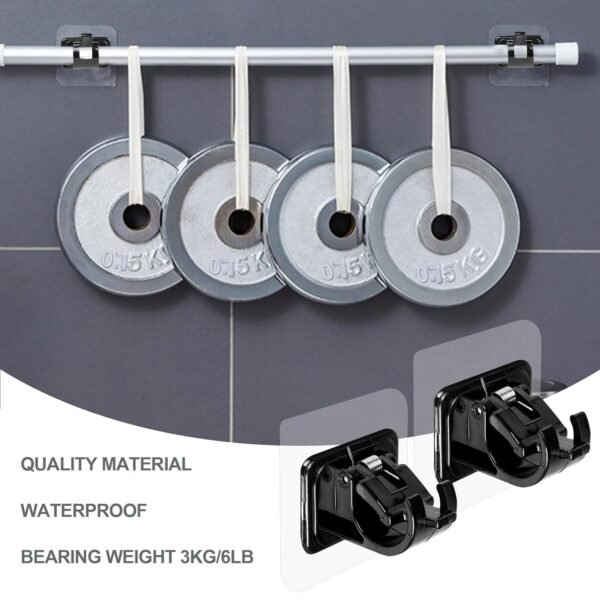 Wall-Mounted Adjustable Bathroom Hanging Rod (1 Pc)