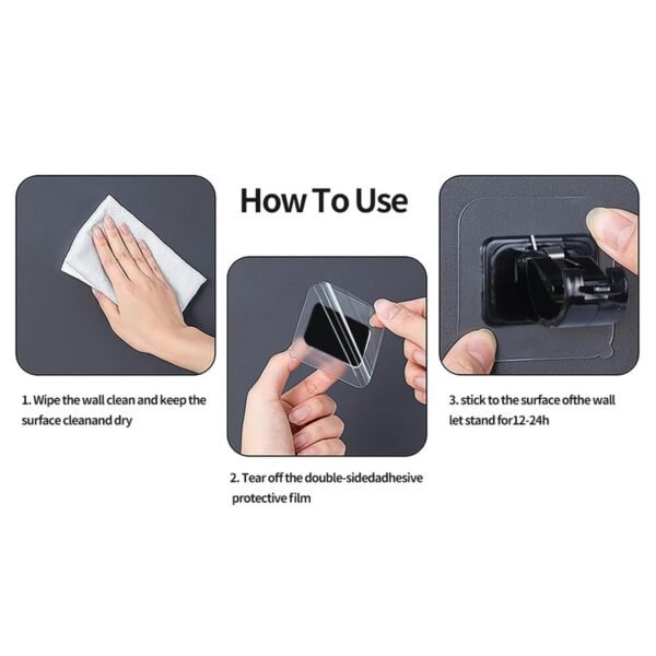 Wall-Mounted Adjustable Bathroom Hanging Rod (1 Pc)