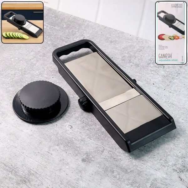Adjustable-Slicer-01.jpg Premium Adjustable Vegetable & Fruit Slicer with Sharp Stainless Steel Blade