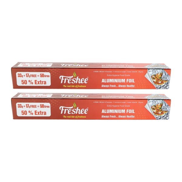 Freshee Premium Aluminium Foil — Twin Pack 2 Pc (Net 50 g each)