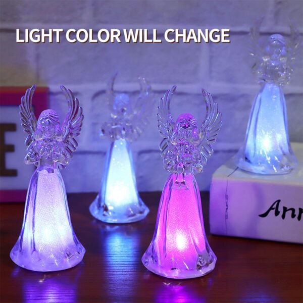 Decorative LED Light-Up Angel Figurines (12 Pc)