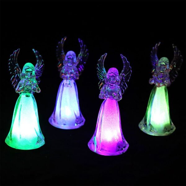 Decorative LED Light-Up Angel Figurines (12 Pc)