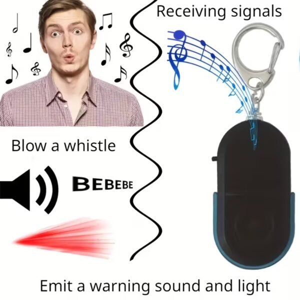 Personal Safety Alarm Keychain – Loud Emergency Siren with LED Light