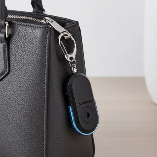 Personal Safety Alarm Keychain – Loud Emergency Siren with LED Light