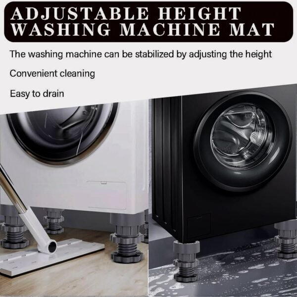 Adjustable Multipurpose AntiVibration For Appliances (Set of 4Pc)