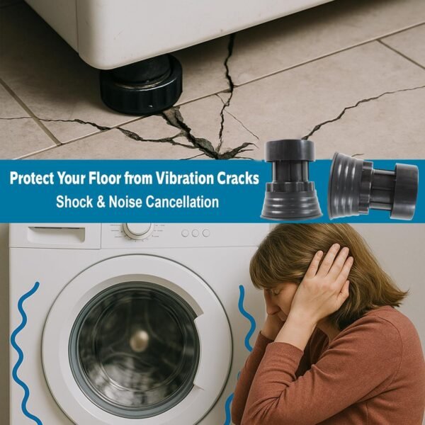 AntiVibrationPads-05.jpg Heavy-Duty Adjustable Furniture Stand / Washing Machine Stand - (4 Pc / Set)