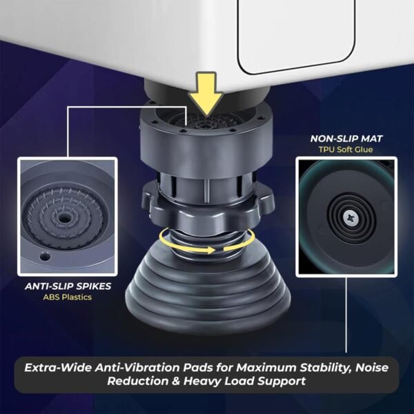 AntiVibrationPads-07.jpg Heavy-Duty Adjustable Furniture Stand / Washing Machine Stand - (4 Pc / Set)