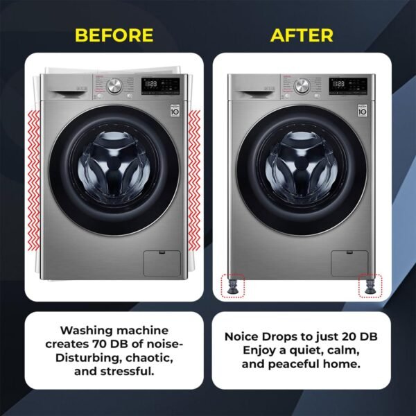 AntiVibrationPads-08.jpg Heavy-Duty Adjustable Furniture Stand / Washing Machine Stand - (4 Pc / Set)