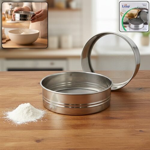 Atta-Chalni-01.jpg Stainless Steel Fine Mesh Atta Chalni Sieve Set (2 Pc Set)