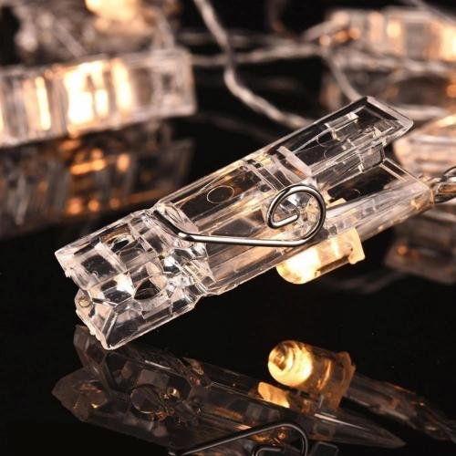Fairy Warm White Clip Lights for Photos (10 Pcs Clip)