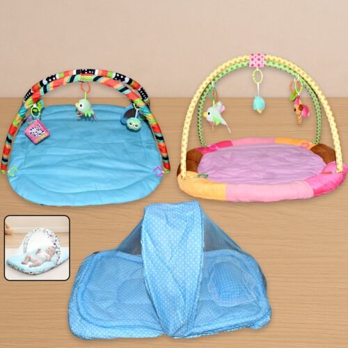 Multipurpose Baby Play Gym and Sleeping Mat (Mix Design / 1 Pc)