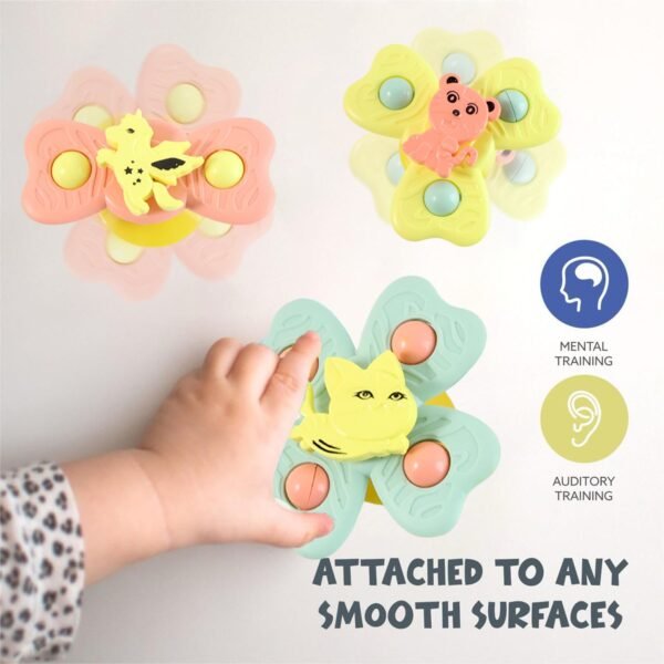Baby-Spinner-03.jpg Buzzy Baby Spinner Toy Set – Suction Cup Spinning Toys (3 Pc Set)