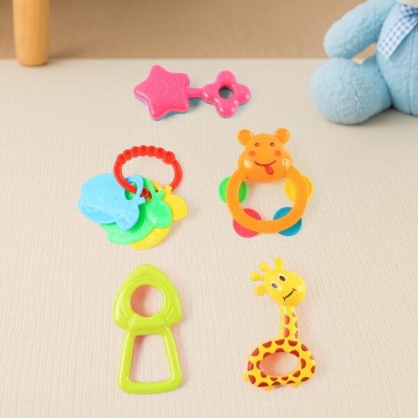 Plastic Baby Rattle Toys 5 Pcs Set