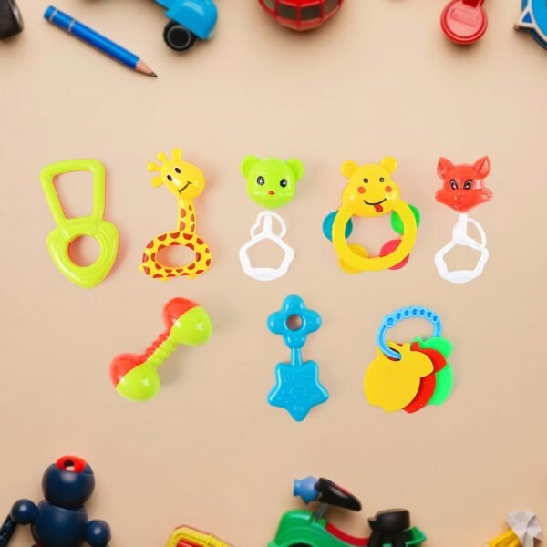 Baby Rattle Toy Collection for Infants 8 Pcs Set