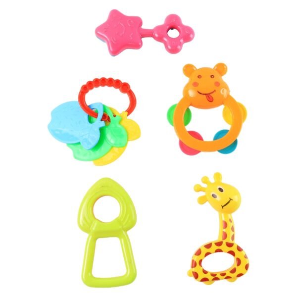 Plastic Baby Rattle Toys 5 Pcs Set