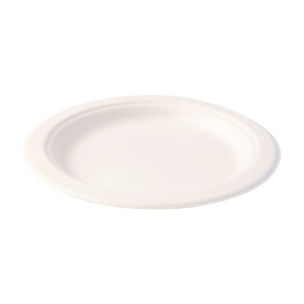 Freshee 6 Inch Round Compostable Bagasse Plate (10 Pcs Pack)