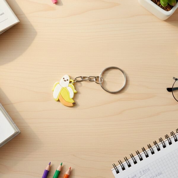 Banana-Keychain-03.jpg Cute Banana Shape Cartoon Keychain (1 Pc)