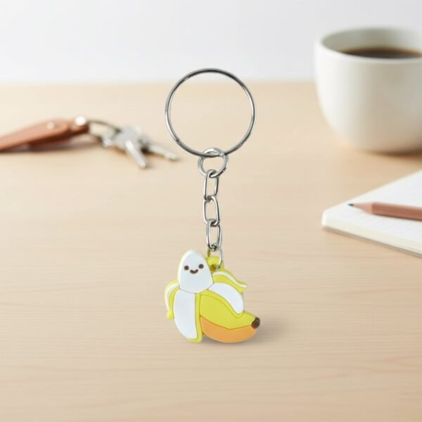 Banana-Keychain-04.jpg Cute Banana Shape Cartoon Keychain (1 Pc)