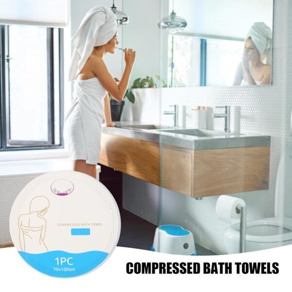 Bathtowel-05.jpg Compressed Travel Bath Towel - (1 Pc / 70x10 Cm)