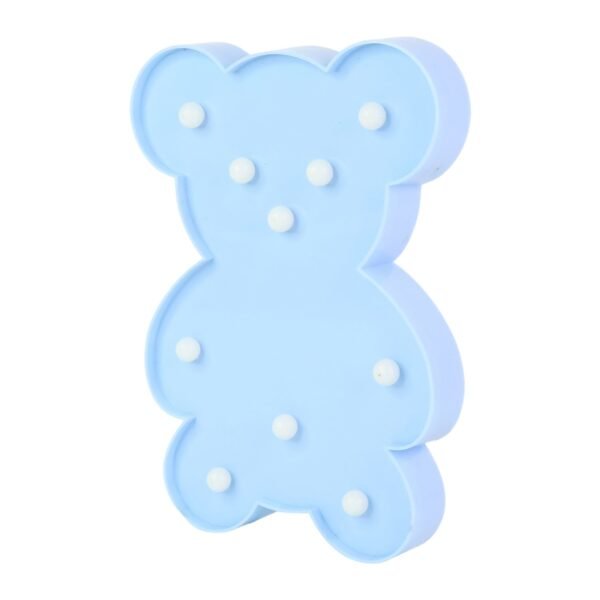 Teddy Bear Shape LED Decorative Night Light (1 Pc)